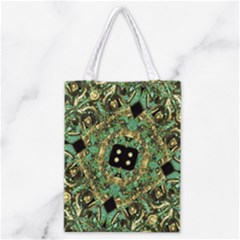 Luxury Abstract Golden Grunge Art Classic Tote Bag