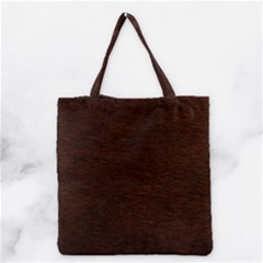 Reddish Brown Fur Grocery Tote Bags
