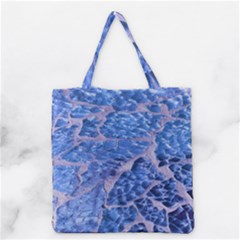 Festive Chic Light Blue Glitter Shiny Glamour Sparkles Grocery Tote Bag