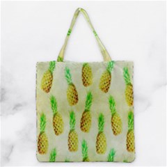 Pineapple Wallpaper Vintage Grocery Tote Bag