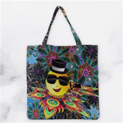 Abstract Digital Art Grocery Tote Bag