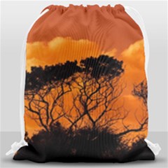 Trees Branches Sunset Sky Clouds Drawstring Bag (large)