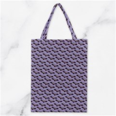 Bat Halloween Lilac Paper Pattern Classic Tote Bag