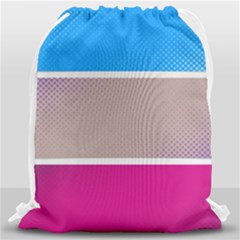 Pattern Template Banner Background Drawstring Bag (large)