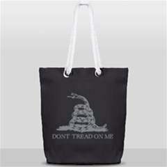 Gadsden Flag Don t Tread On Me Full Print Rope Handle Tote (small)