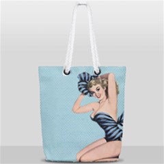 Retro 1107640 960 720 Full Print Rope Handle Tote (small)