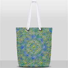 Farbenpracht Kaleidoscope Full Print Rope Handle Tote (small)