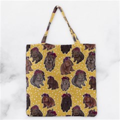 Flower Bunnies Grocery Tote Bag