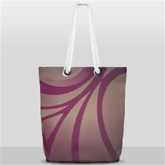 Background Abstract Digital Full Print Rope Handle Tote (small)