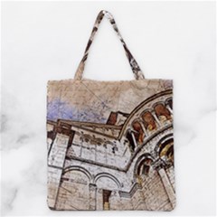 Building Architecture Columns Grocery Tote Bag
