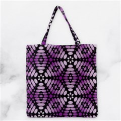 Pattern Purple Seamless Design Grocery Tote Bag