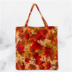 Wallpaper Background Autumn Fall Grocery Tote Bag