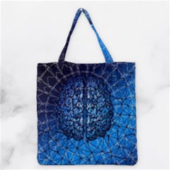 Brain Web Network Spiral Think Grocery Tote Bag