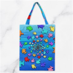 Fractal Art School Of Fishes Classic Tote Bag