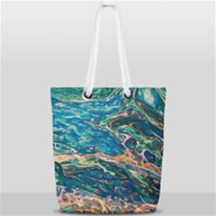 Oceanic Mircoscope  Full Print Rope Handle Tote (small)