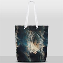 Fractal Full Print Rope Handle Tote (small)