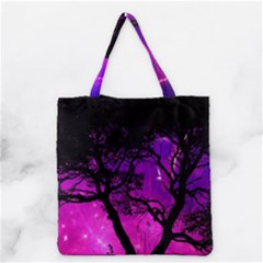 Tree Men Space Universe Surreal Grocery Tote Bag