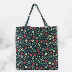 Flowering-branches-seamless-pattern Grocery Tote Bag