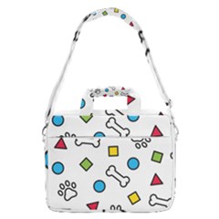 Dog Paw Seamless Pattern Footprint Bone Macbook Pro 16  Shoulder Laptop Bag