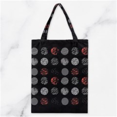 Black And Multicolored Polka Dot Wallpaper Artwork Digital Art Classic Tote Bag