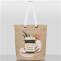 Coffee Couple Full Print Rope Handle Tote (Small) View1