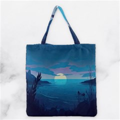 Ai Generated Ocean Sea Water Anime Nautical 2 Grocery Tote Bag