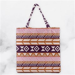 Print Pattern Design Vintage Grocery Tote Bag