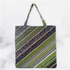 Field Agriculture Farm Stripes Diagonal Grocery Tote Bag