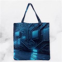 Technology Modern Grocery Tote Bag