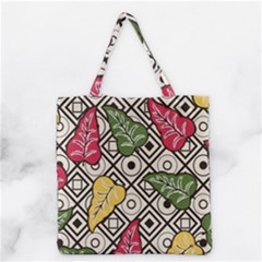 Leaves Foliage Batik Seamless Grocery Tote Bag