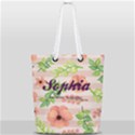 Flower Pattern Full Print Rope Handle Tote (Small) View1