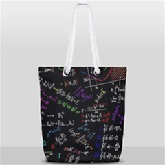 Mathematics  Physics Maths Math Pattern Full Print Rope Handle Tote (small)