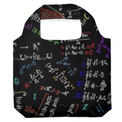Mathematics  Physics Maths Math Pattern Premium Foldable Grocery Recycle Bag
