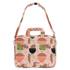 Japanese Street Food Soba Noodle In Bowl Pattern Macbook Pro 16  Shoulder Laptop Bag