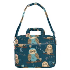 Seamless-pattern-owls-dreaming Macbook Pro 16  Shoulder Laptop Bag