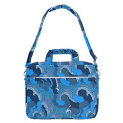 Blue Moving Texture Abstract Texture Macbook Pro 16  Shoulder Laptop Bag