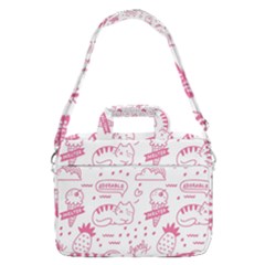 Cute Girly Seamless Pattern Macbook Pro 16  Shoulder Laptop Bag