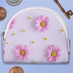 Springpurple Flower On A Purple Background Horseshoe Style Canvas Pouch
