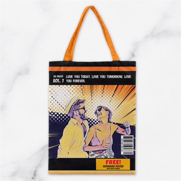 Presonalized Comic Style Magazine Lover Classic Tote Bag