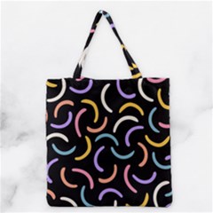 Abstract Pattern Wallpaper Grocery Tote Bag