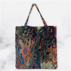 Trees Forest Mystical Forest Nature Junk Journal Landscape Grocery Tote Bag