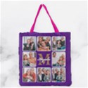 Personalized Phone Wallpaper Grandma Love Grid Grocery Tote Bag View1