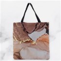 Personalized Name Marble Grocery Tote Bag View2