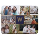 Personalized 8 Photo Initial Laptop Sleeve Case with Pocket 17  Vertical Laptop Sleeve Case With Pocket View1
