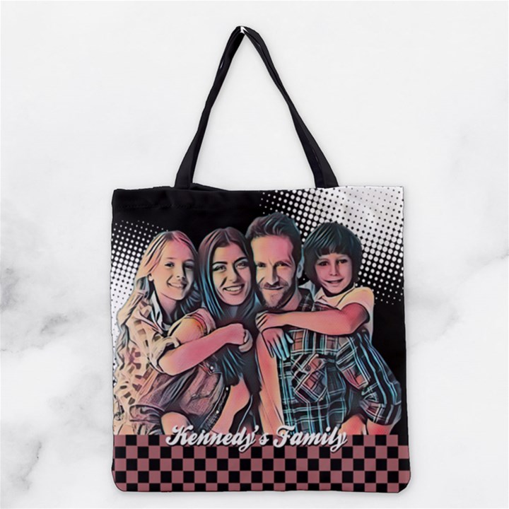 Personalized Comic Style City Lover Photo Grocery Tote Bag