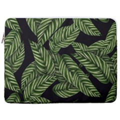 Background Pattern Leaves Texture 17  Vertical Laptop Sleeve Case With Pocket