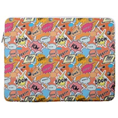Pop Culture Abstract Pattern 17  Vertical Laptop Sleeve Case With Pocket