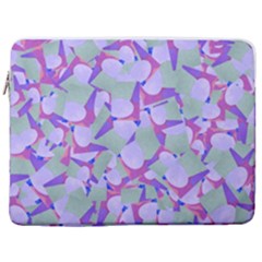 Kaleidoscope Dreams 17  Vertical Laptop Sleeve Case With Pocket