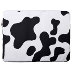Cow Pattern 17  Vertical Laptop Sleeve Case With Pocket