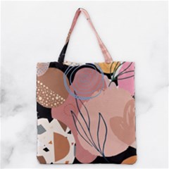 Abstract Boho Bohemian Style Retro Vintage Grocery Tote Bag